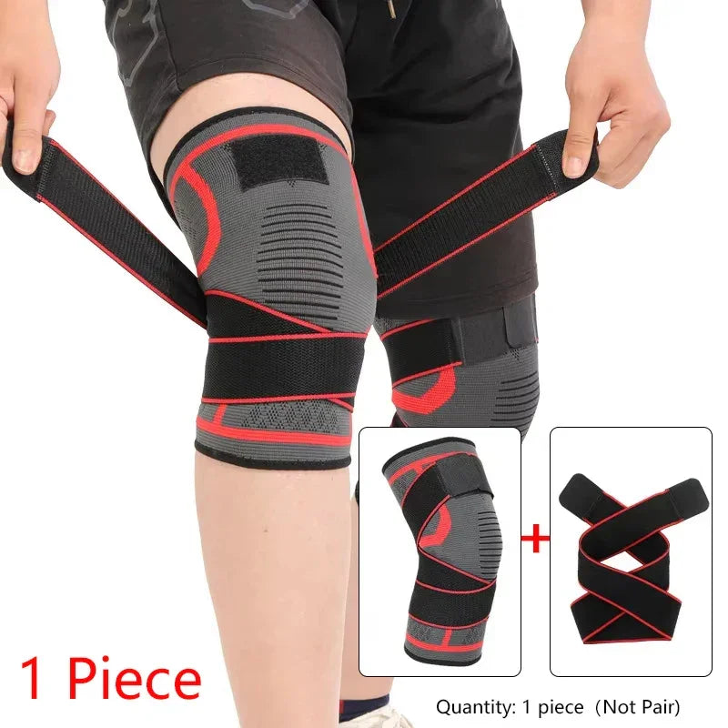 Nylon sport knee brace by Fitnessniches, featuring a supportive design suitable for athletic activities.