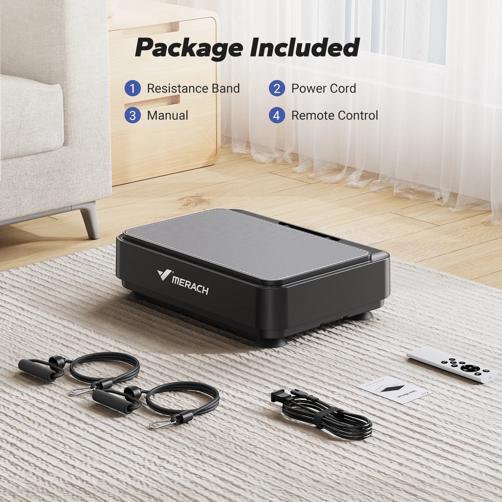 Fitnessniches vibration plate exercise machine with user standing on it, showcasing its design and functionality.