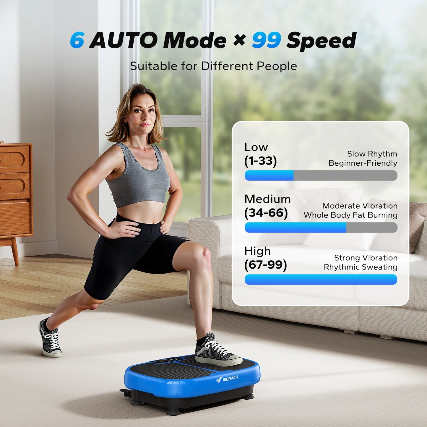 Whole body vibration plate machine by Fitnessniches with a sleek design and adjustable settings for fitness workouts.