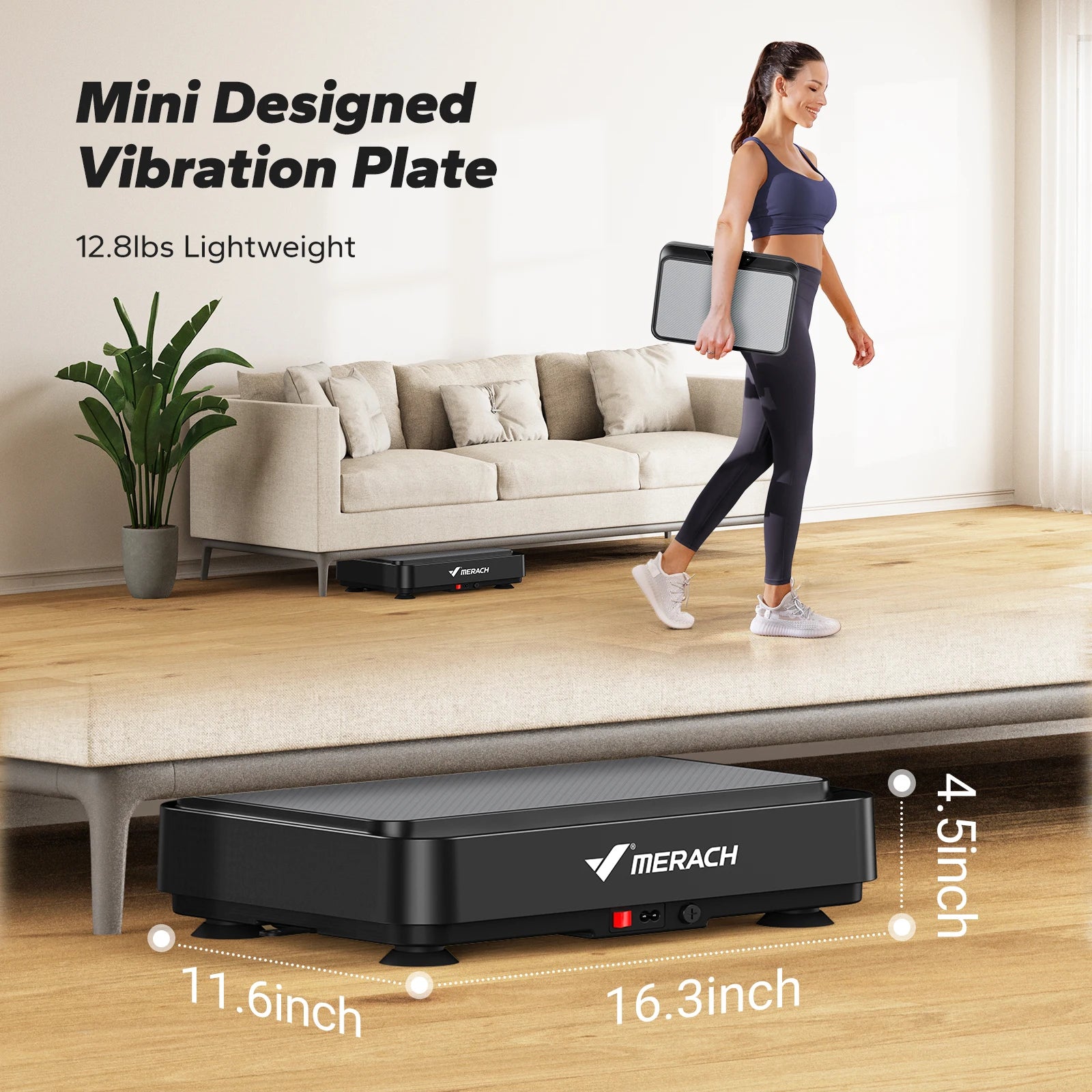Fitnessniches vibration plate exercise machine with adjustable settings and sturdy platform for effective workouts.