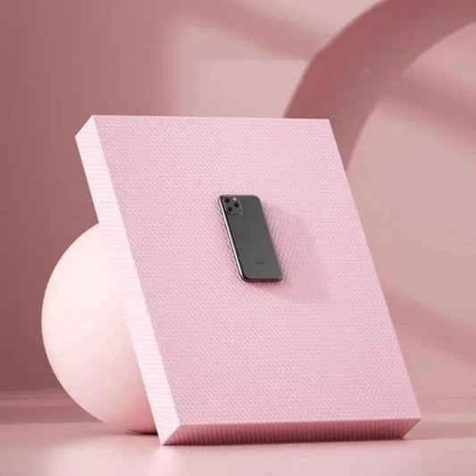 Non-slip balance foam pad from Fitnessniches, featuring a textured surface for stability during workouts.