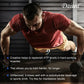 Fitnessniches Creatine Monohydrate 3000mg powder in a clear container with a scoop on a wooden surface.