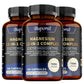 Fitnessniches Magnesium 12-in-1 Complex capsules in a clear bottle with a white label, showcasing the supplement's contents.