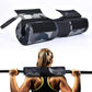 Fitnessniches barbell squat pad in black, providing cushioning for comfortable weight lifting during squats.
