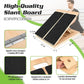 Foldable wooden incline board by Fitnessniches, showcasing its angled surface and compact design for easy storage.