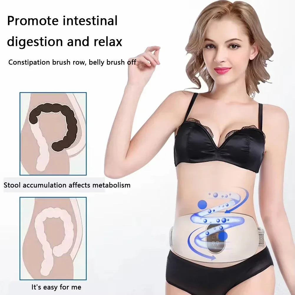 Rechargeable waist slimming belt by Fitnessniches, featuring a sleek design for effective body contouring and support.