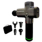 Phoenix A2 Massage Gun by Fitnessniches, featuring ergonomic design and multiple attachments for muscle relief.
