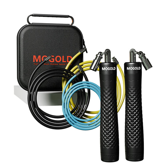 Professional weighted jump rope by Fitnessniches with durable handles and thick rope for effective workouts.