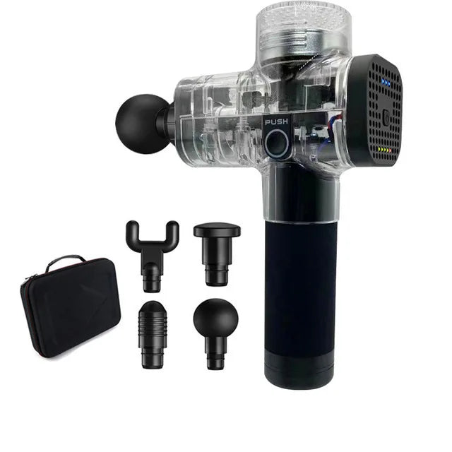 Phoenix A2 Massage Gun by Fitnessniches with ergonomic handle and massage head for muscle relief.