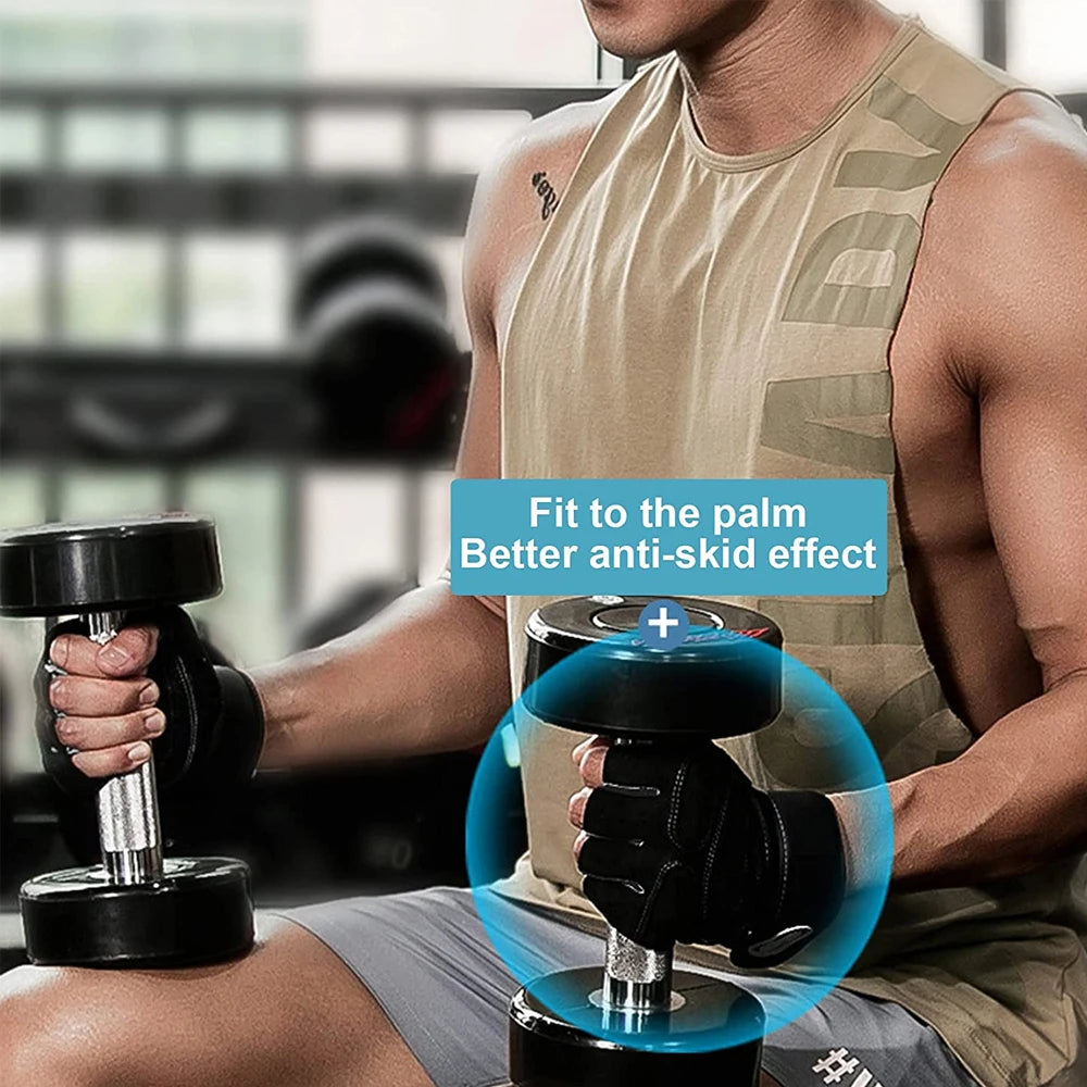Premium anti-slip workout gloves by Fitnessniches, showcasing textured grip and breathable fabric for enhanced performance.