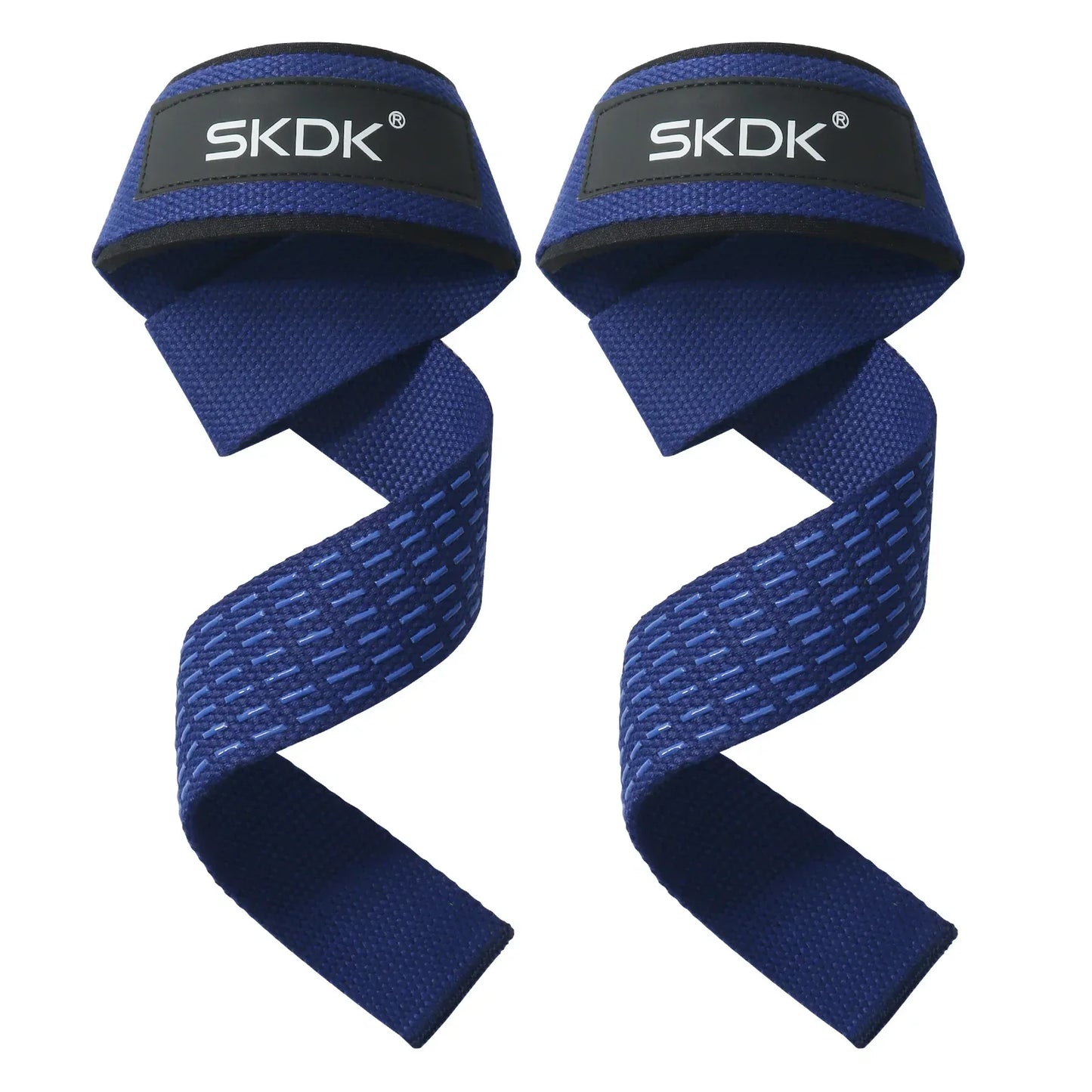 Fitnessniches weightlifting wrist straps with durable fabric, featuring a secure fit for enhanced lifting support.