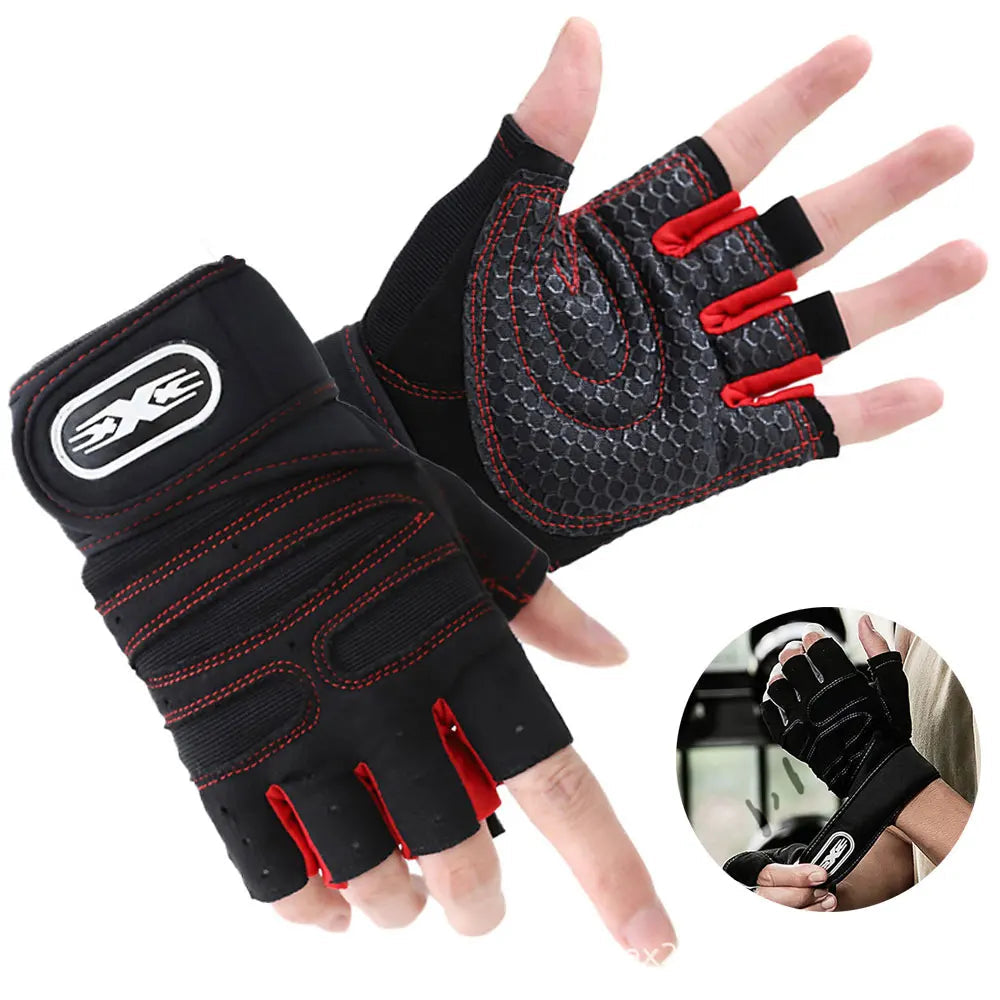 Premium anti-slip workout gloves by Fitnessniches, showcasing grip texture and durable material for enhanced performance.