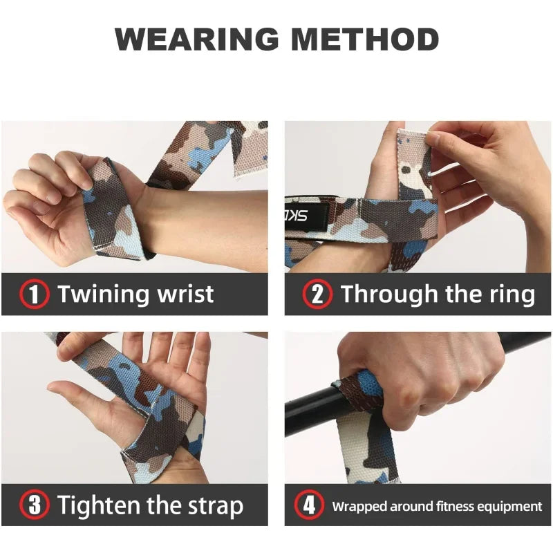 Fitnessniches weightlifting wrist straps featuring durable fabric and padded support for enhanced grip during workouts.