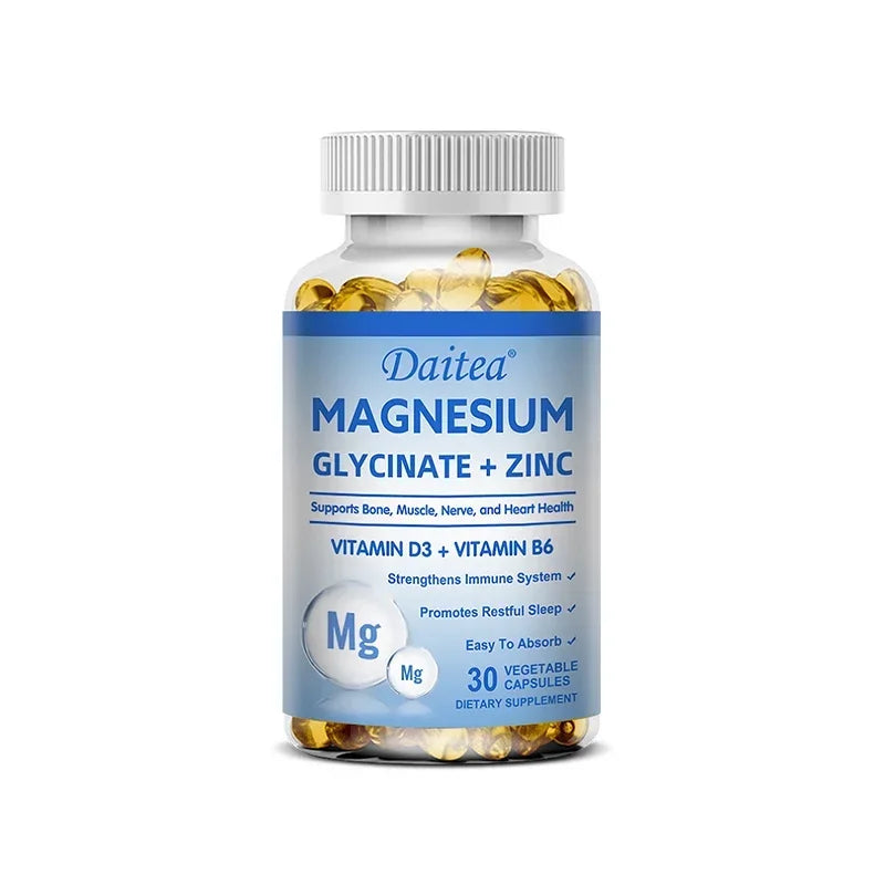 Fitnessniches Magnesium Zinc D3 Triple Formula bottle with label visible, showcasing dietary supplement for health support.