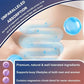 Magnesium 12-in-1 Complex capsules in a bottle by Fitnessniches on a neutral background.