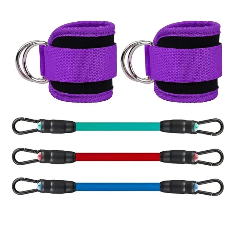 Ankle straps resistance bands by Fitnessniches, featuring adjustable straps for leg and glute workouts.