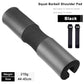 Fitnessniches barbell squat pad in black, designed for comfort and support during squats and weightlifting exercises.