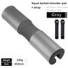 Black barbell squat pad by Fitnessniches, designed for comfort and support during weightlifting exercises.
