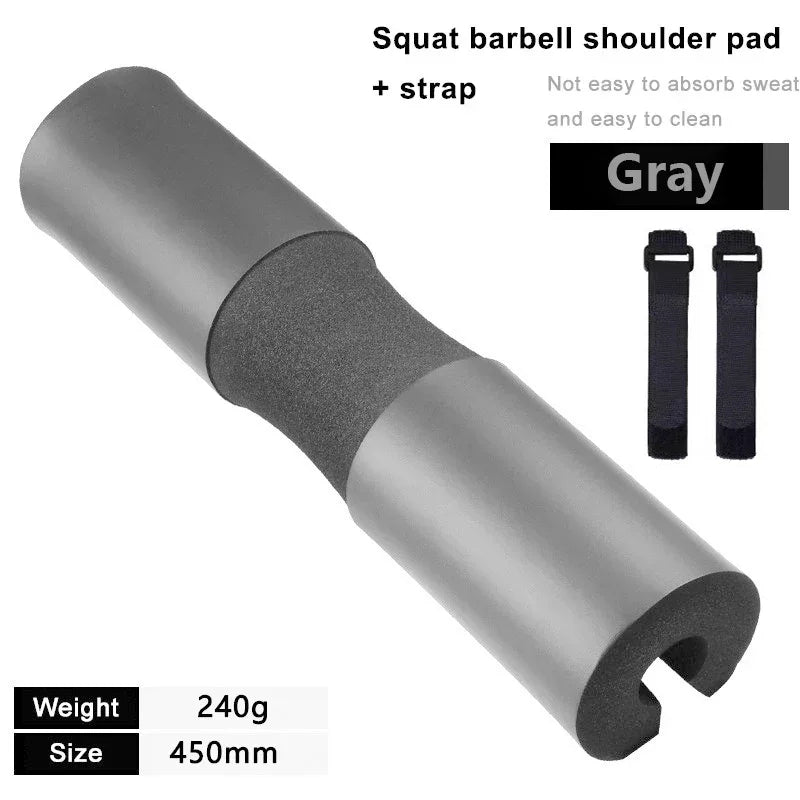 Black barbell squat pad by Fitnessniches, designed for comfort and support during weightlifting exercises.